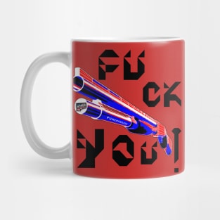 Fuck You, v. Black Text Mug